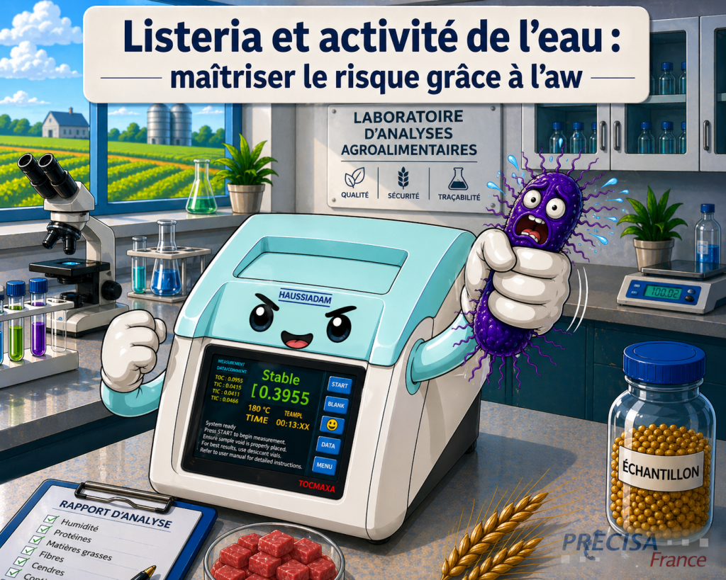 Listeria et activité de l’eau : contrôle du risque microbiologique avec un aw-mètre en laboratoire agroalimentaire"